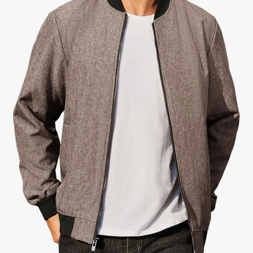 Men's Bomber Jacket NEW Khaki Color